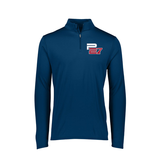 [FTLQFLNV-FAXS-LOGO2] Ladies Flex-Lite 1/4 Zip Shirt (Female Adult XS, Navy, Logo 2)