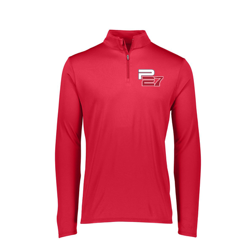 [FTLQFLRD-FAXS-LOGO1] Ladies Flex-Lite 1/4 Zip Shirt (Female Adult XS, Red, Logo 1)