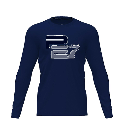 [CUS-DRIF-TEES-PER-CNK-LSL-NVY-YXS-LOGO1] Dri Fit Performance T-Shirt (Youth XS, Navy, Logo 1, Long Sleeve)