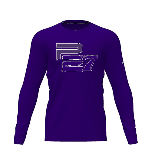 [CUS-DRIF-TEES-PER-CNK-LSL-PUR-YXS-LOGO3] Dri Fit Performance T-Shirt (Youth XS, Purple, Logo 3, Long Sleeve)