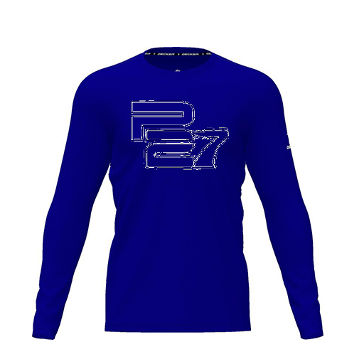 [CUS-DRIF-TEES-PER-CNK-LSL-RYL-YXS-LOGO3] Dri Fit Performance T-Shirt (Youth XS, Royal, Logo 3, Long Sleeve)