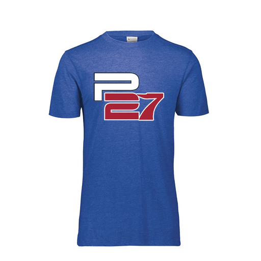 [FTSCUBNV-AS-LOGO2] Decker Men's Tri-Blend T-Shirt - Short Sleeve (Adult S, Navy, Logo 2)