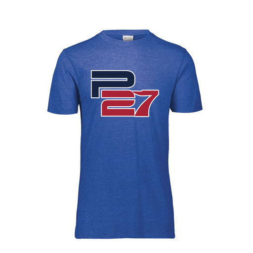 [FTSCUBNV-AS-LOGO3] Decker Men's Tri-Blend T-Shirt - Short Sleeve (Adult S, Navy, Logo 3)