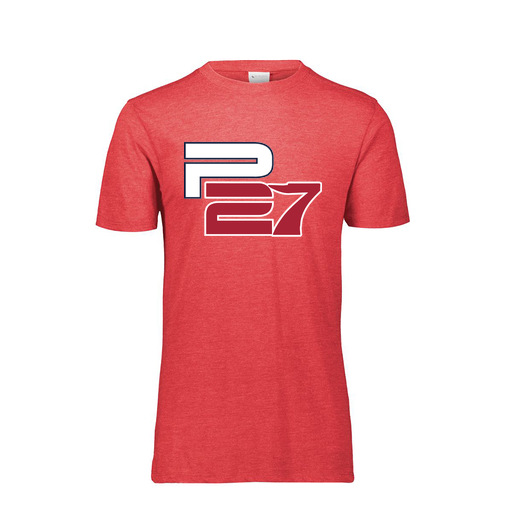 [FTSCUBRD-AS-LOGO2] Decker Men's Tri-Blend T-Shirt - Short Sleeve (Adult S, Red, Logo 2)