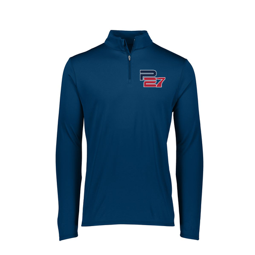 [FTLQFLNV-FAXS-LOGO3] Decker Women's Flex-Lite 1/4 Zip Shirt (Female Adult XS, Navy, Logo 3)