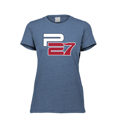 [FTSCUBNV-FAXS-LOGO2] Decker Women's Tri-Blend T-Shirt - Short Sleeve (Female Adult XS, Navy, Logo 2)