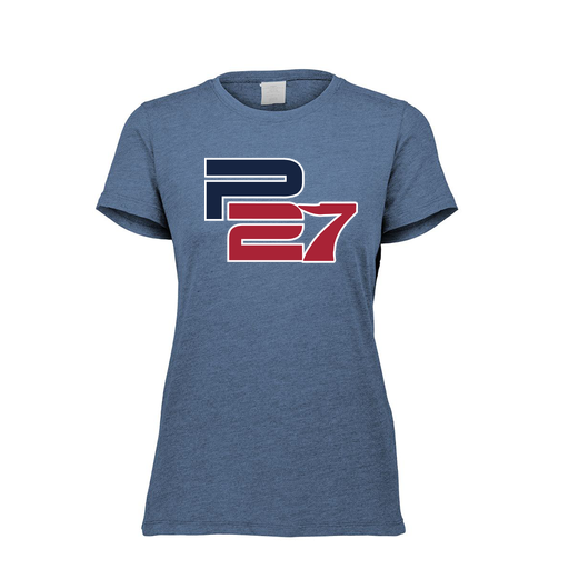 [FTSCUBNV-FAXS-LOGO3] Decker Women's Tri-Blend T-Shirt - Short Sleeve (Female Adult XS, Navy, Logo 3)