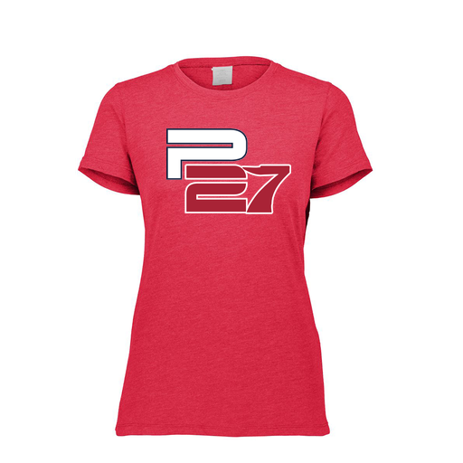 [FTSCUBRD-FAXS-LOGO1] Decker Women's Tri-Blend T-Shirt - Short Sleeve (Female Adult XS, Red, Logo 1)