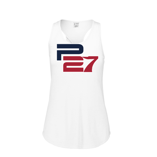 [3078.005.S-LOGO3] Ladies Tri Blend Tank Top (Female Adult S, White, Logo 3)