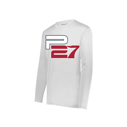 [222822.005.XS-LOGO2] Men's LS Smooth Sport Shirt (Adult XS, White, Logo 2)