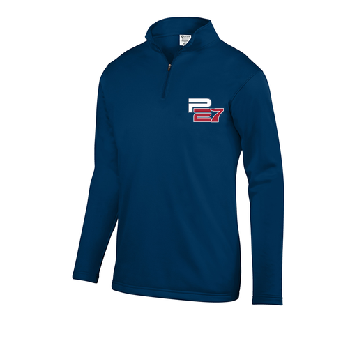 [DFW-FFQZ-NVY-AS-LOGO2] Men's FlexFleece 1/4 Zip (Adult S, Navy, Logo 2)