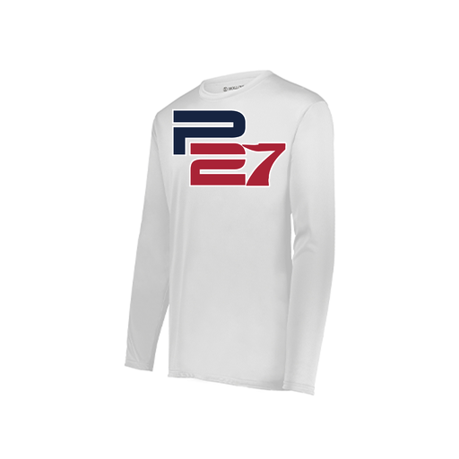 [222823.005.S-LOGO3] Youth LS Smooth Sport Shirt (Youth S, White, Logo 3)