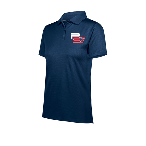 [222768.065.XS-LOGO1] Ladies Prism Polo (Female Adult XS, Navy, Logo 1)